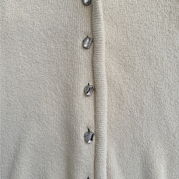 H&M Edition Cream Button-Up Vest - Picture 2 of 5